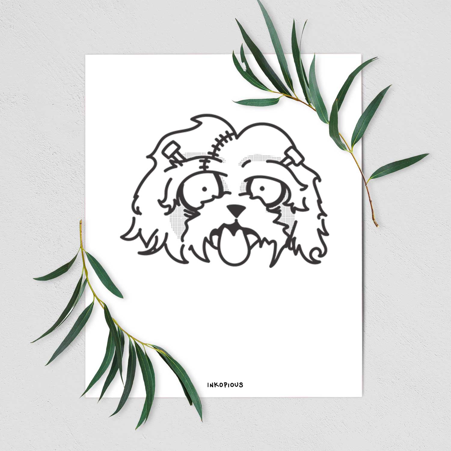 Shih Tzu - Nightmare Collection Art Print