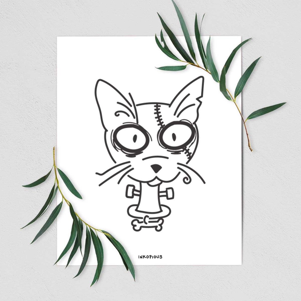 Shorthair Cat - Nightmare Collection Art Print