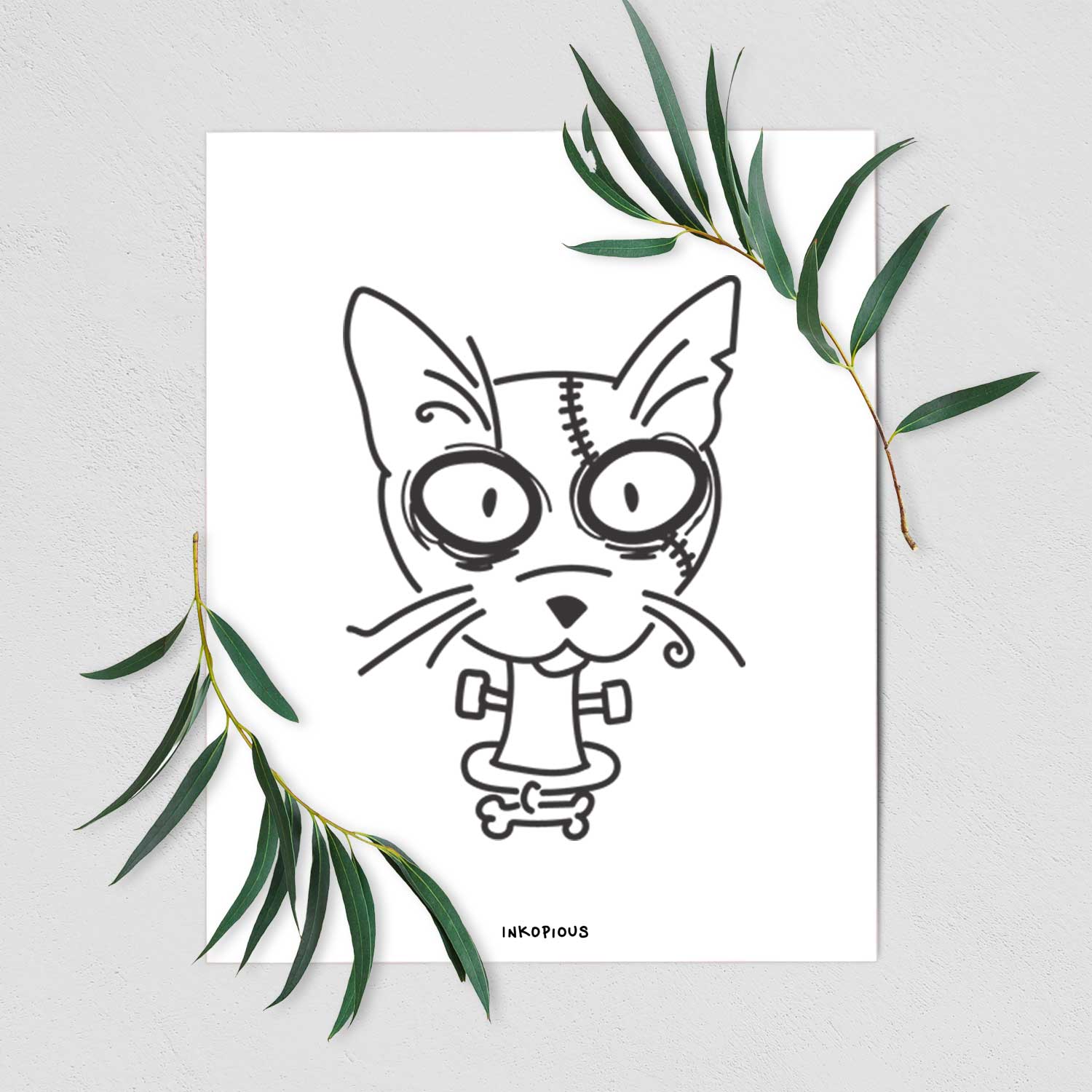 Shorthair Cat - Nightmare Collection Art Print