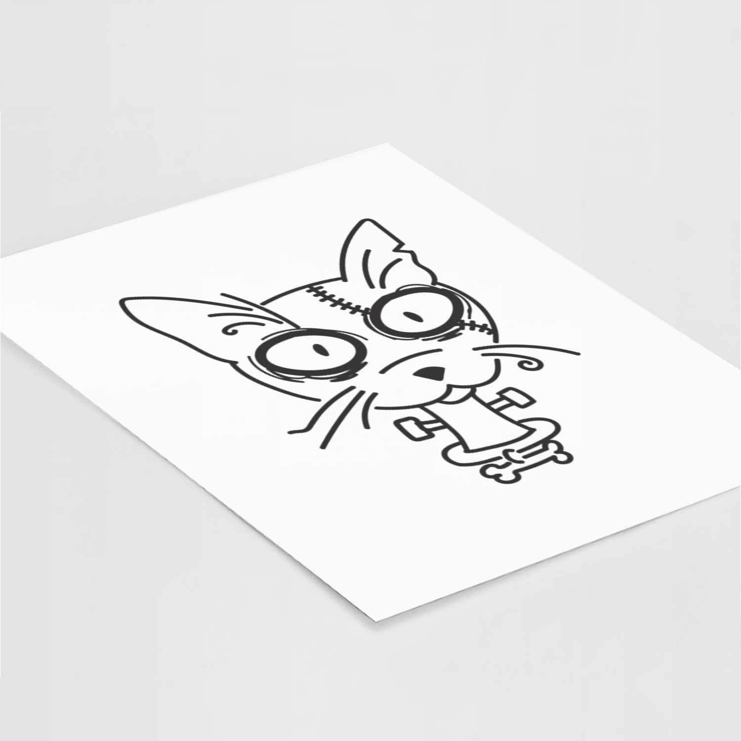 Shorthair Cat - Nightmare Collection Art Print