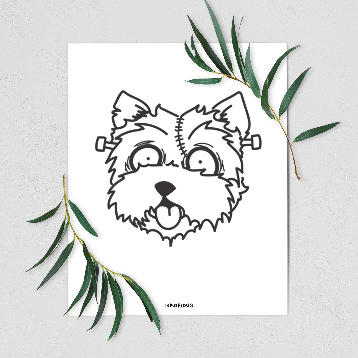 West Highland Terrier - Nightmare Collection Art Print