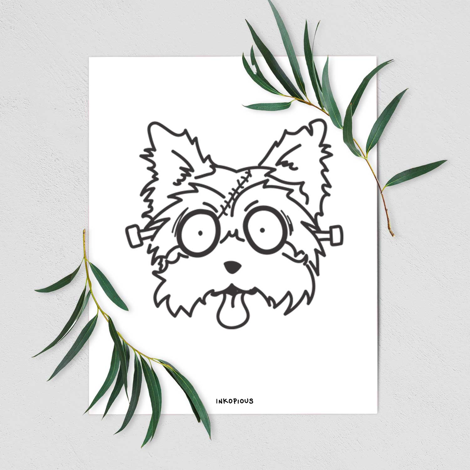 Yorkshire Terrier - Nightmare Collection Art Print