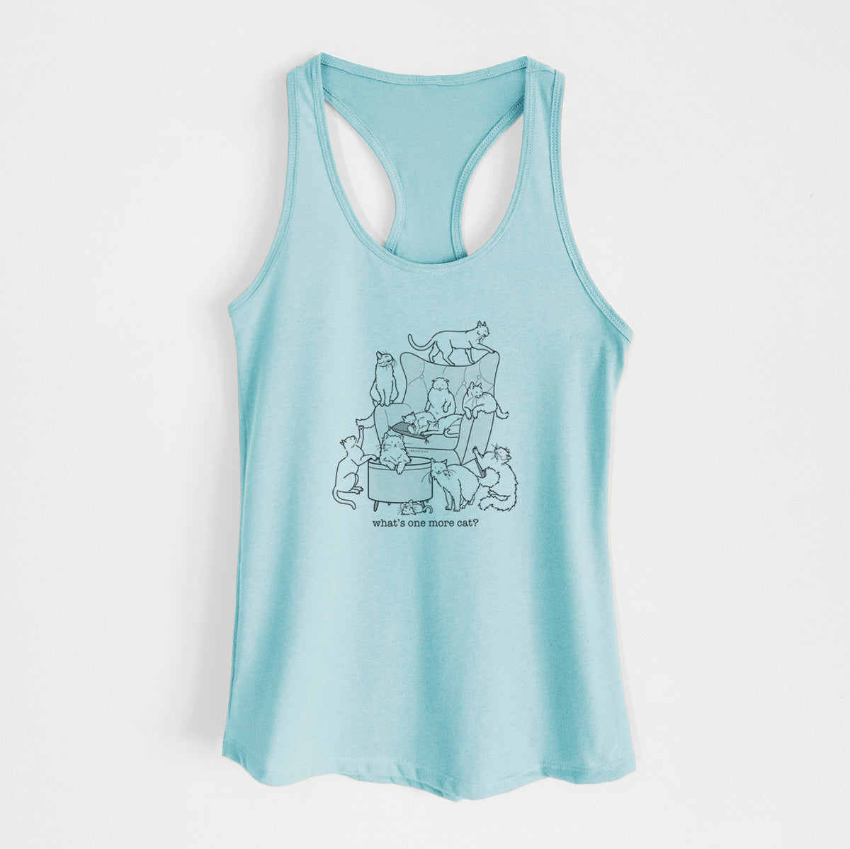 What's One More Cat? - Women's Racerback Tanktop