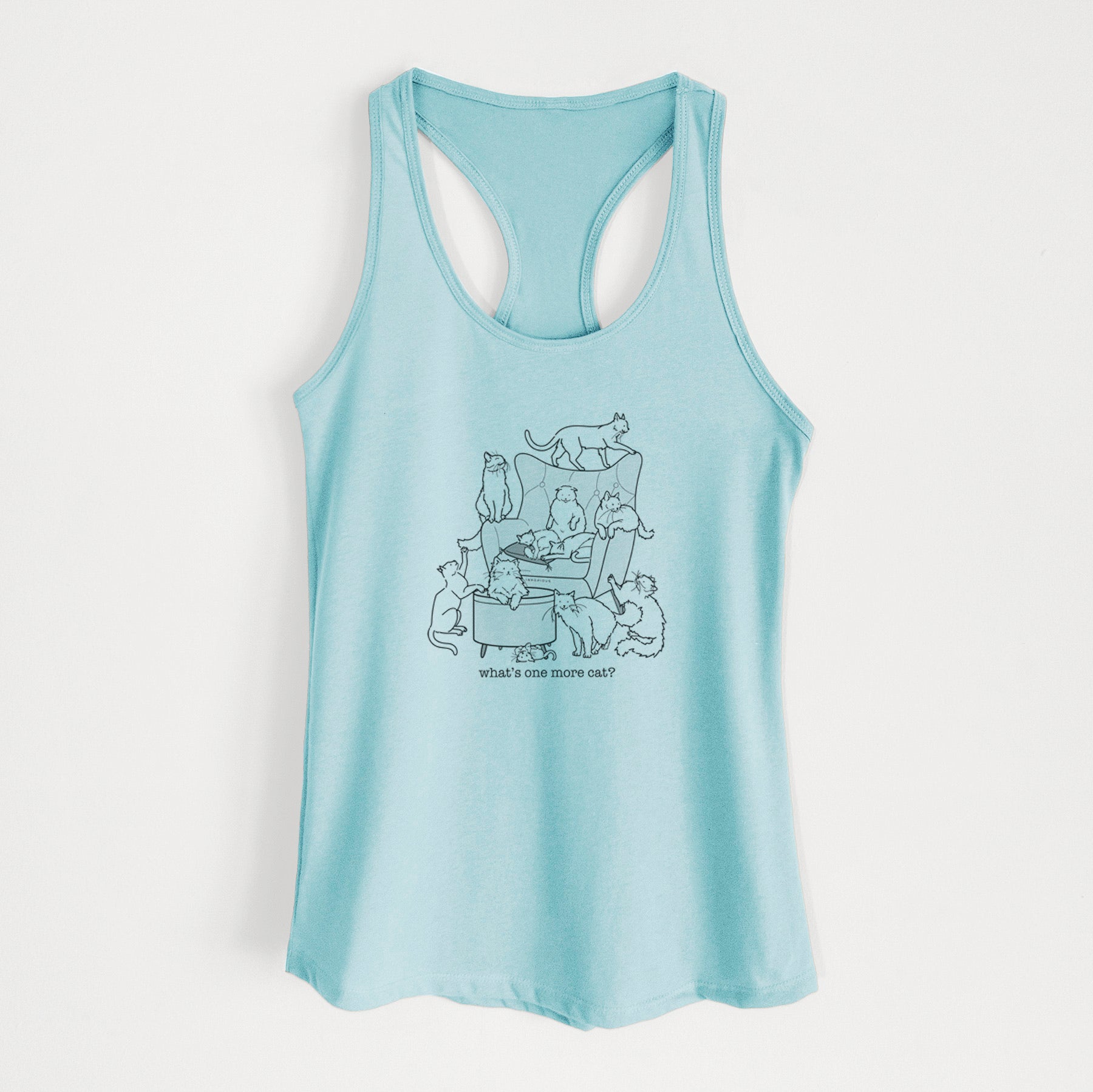 What's One More Cat? - Women's Racerback Tanktop