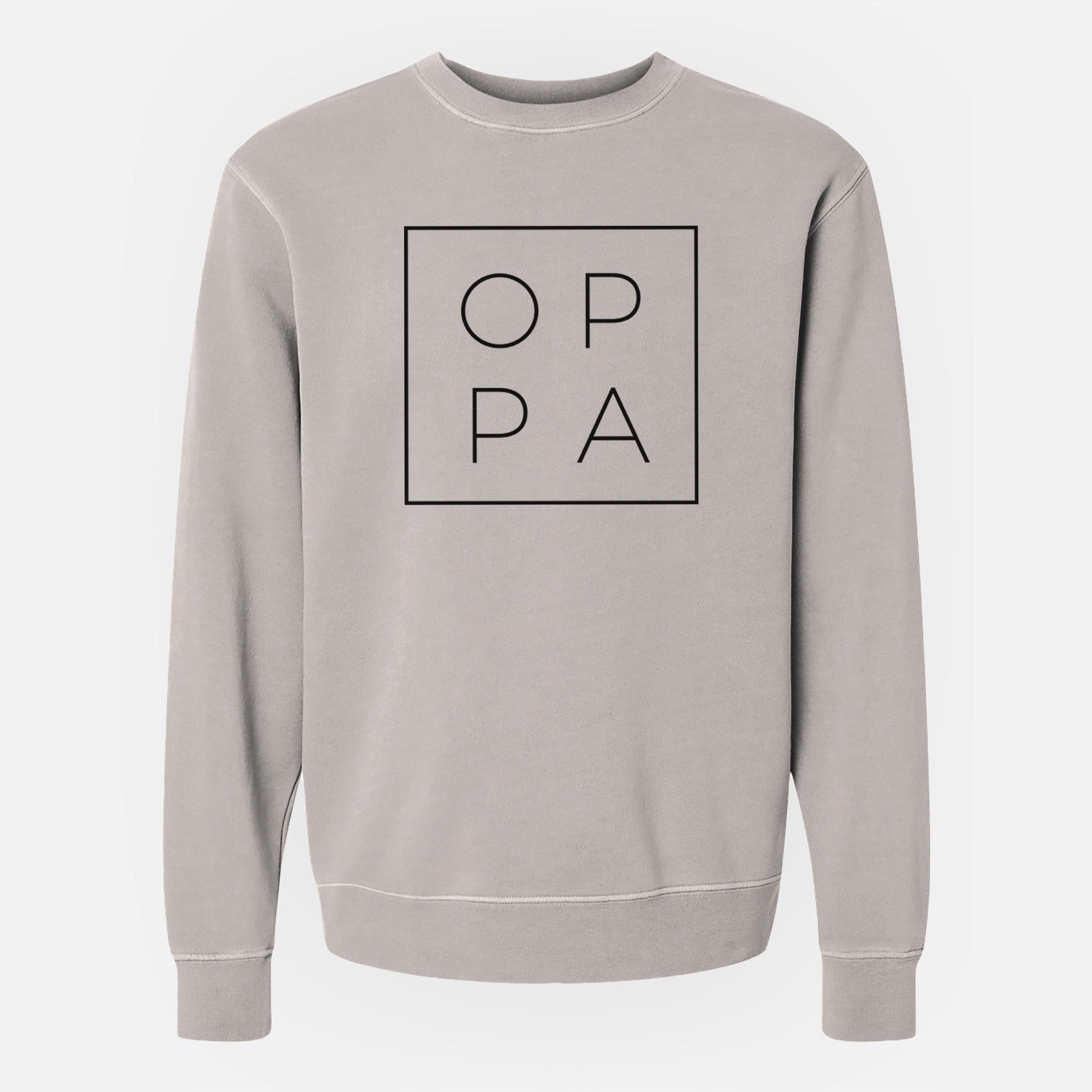 Oppa Boxed - Unisex Pigment Dyed Crew Sweatshirt