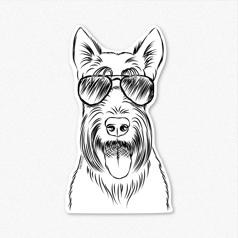 Oswald the Scottish Terrier - Decal Sticker
