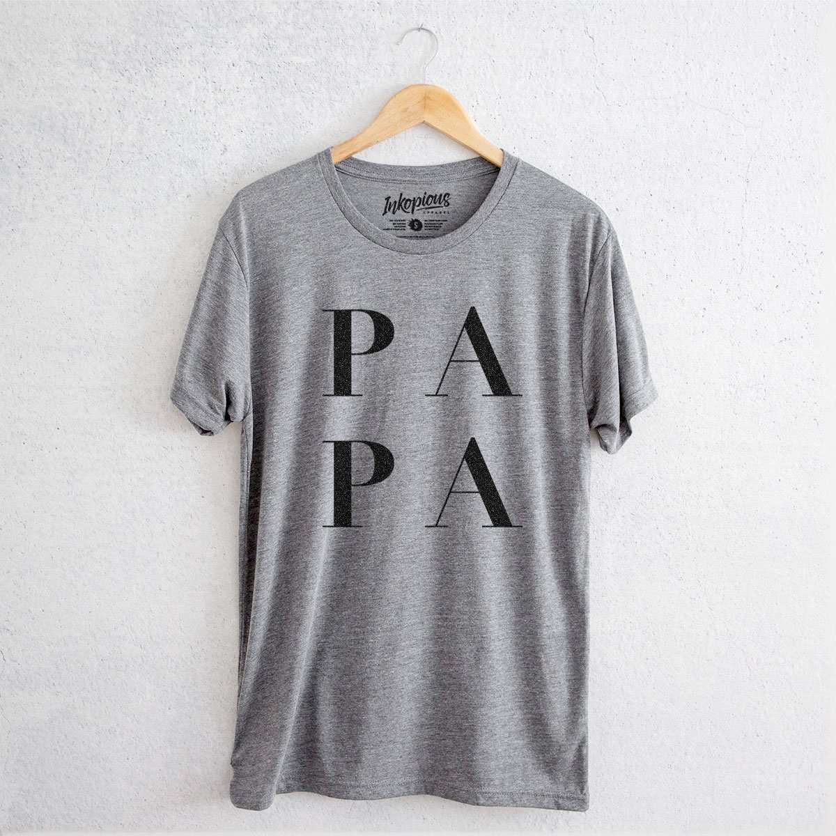 Papa Stacked - Tri-Blend Unisex Crew