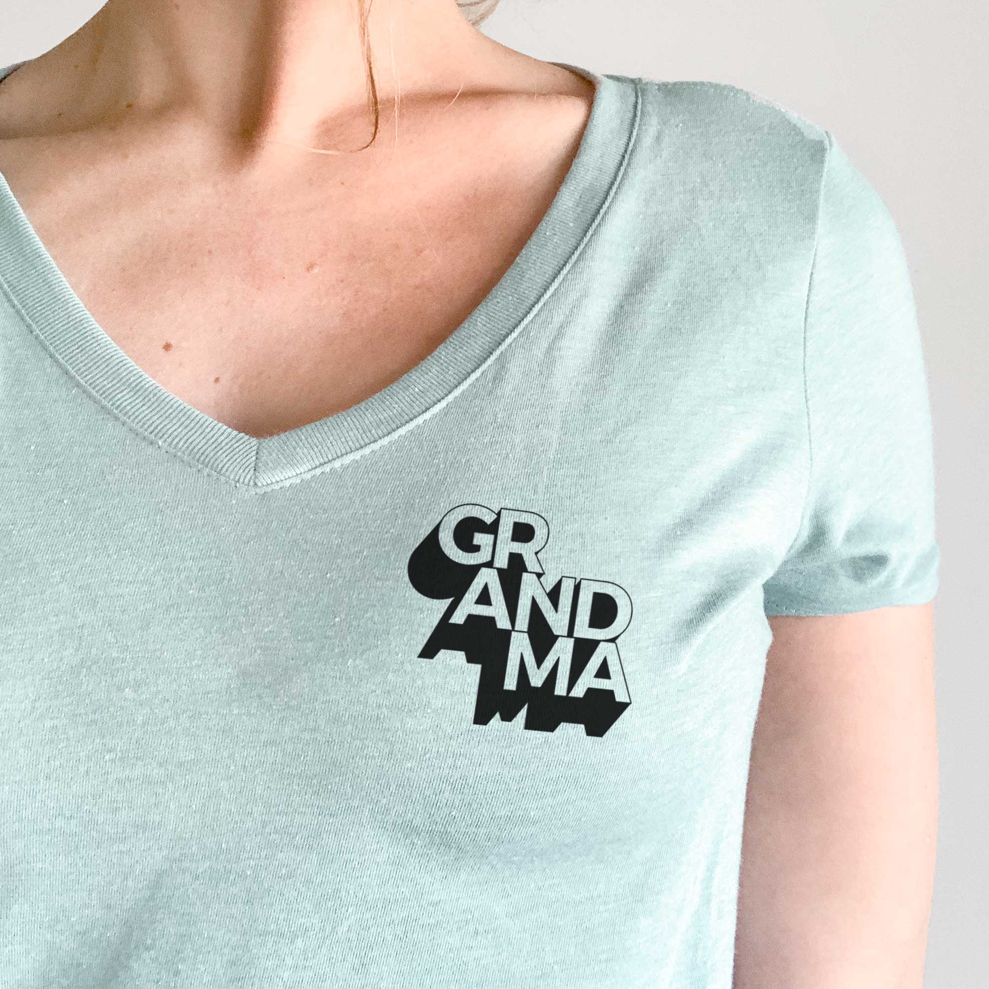 Grandma - Blockscape Collection  - Women's V-neck Shirt