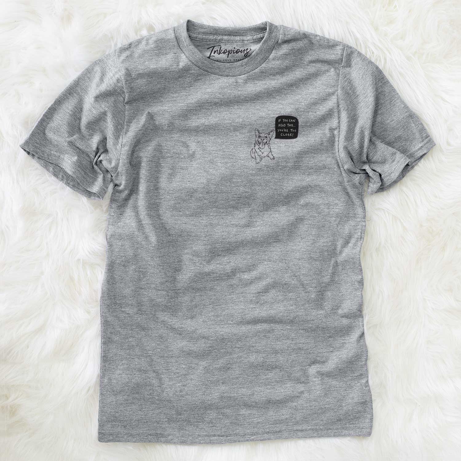 Too Close Corgi Puppy  - Unisex Crewneck