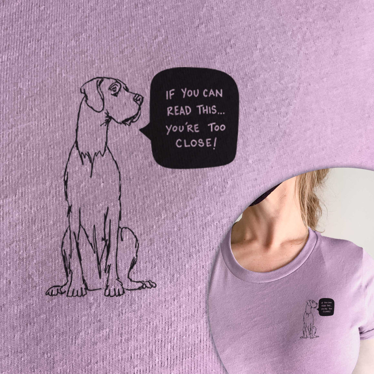 Too Close Great Dane  - Unisex Crewneck