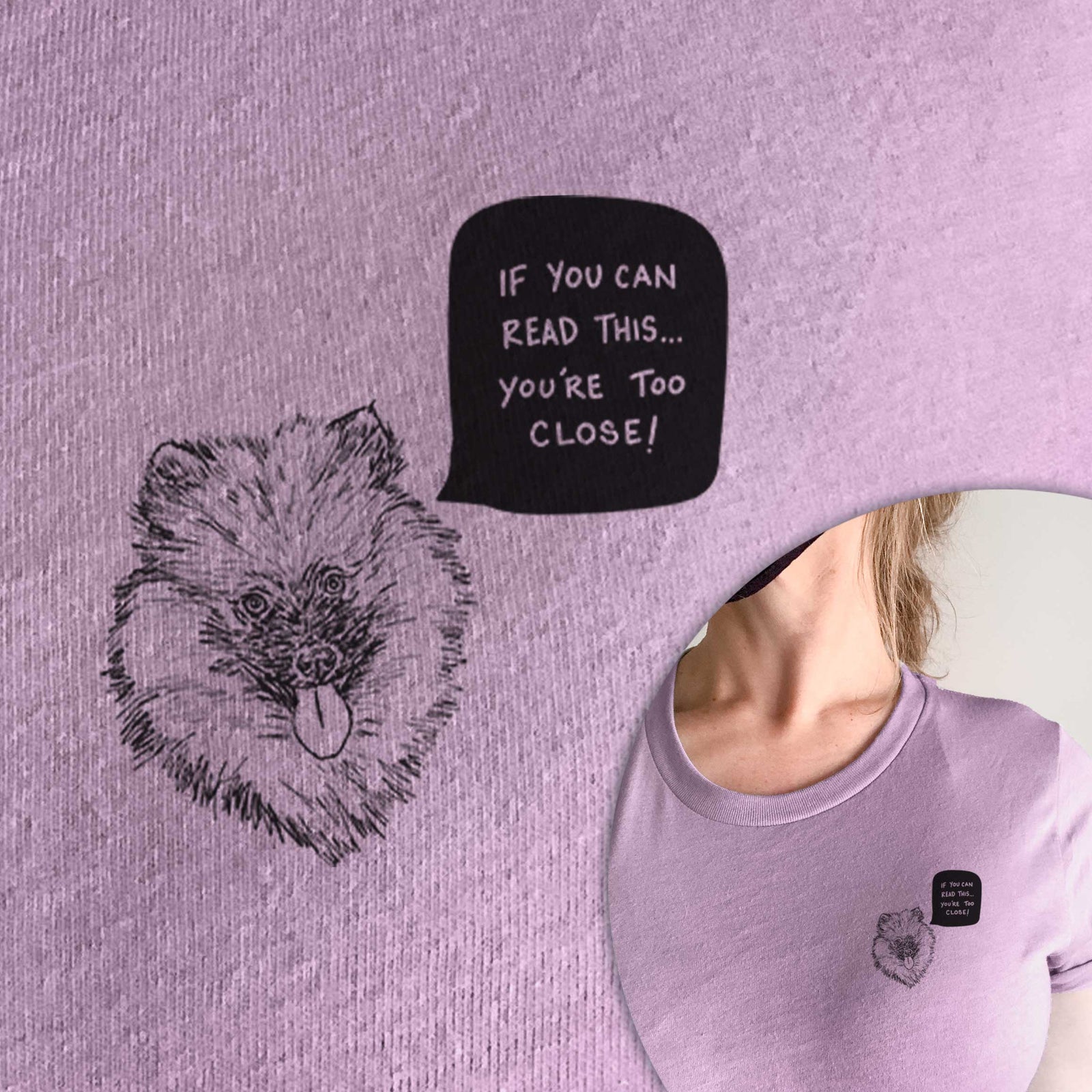 Too Close Keeshond Puppy  - Unisex Crewneck