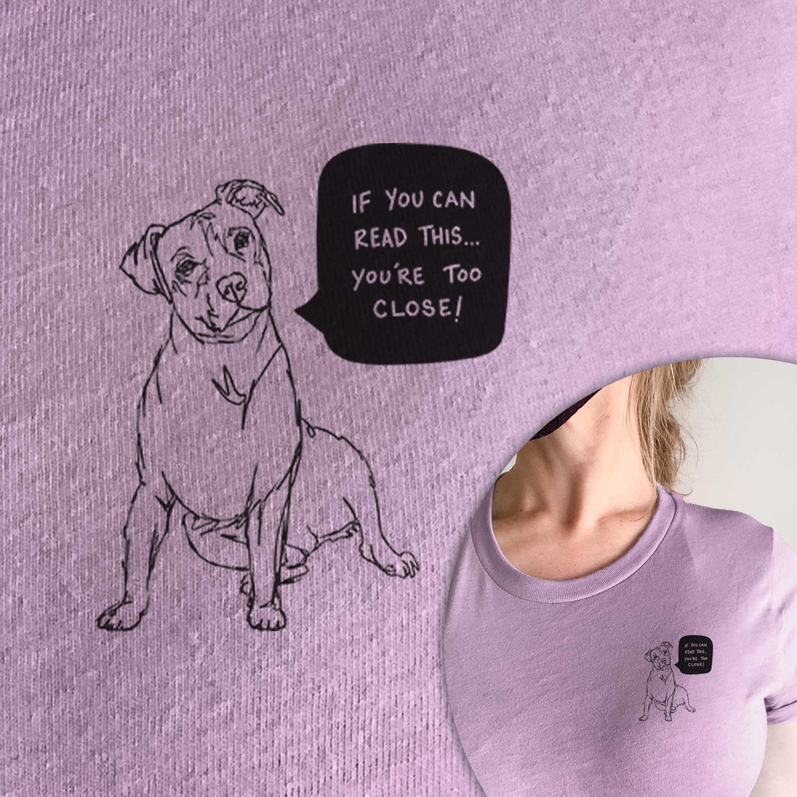 Too Close Pitbull  - Unisex Crewneck