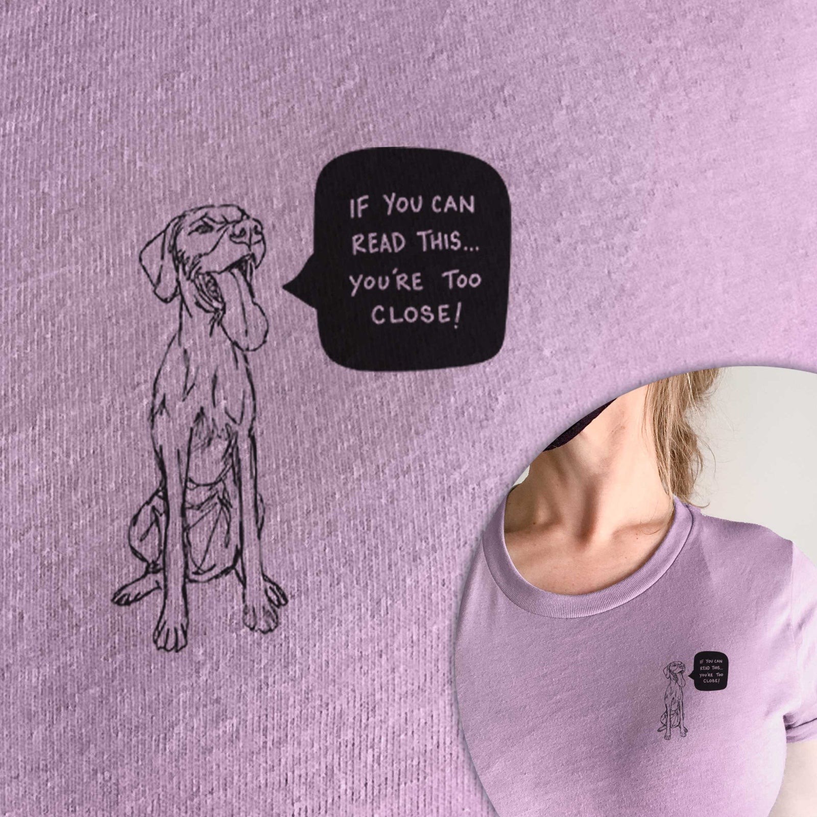 Too Close Vizsla  - Unisex Crewneck