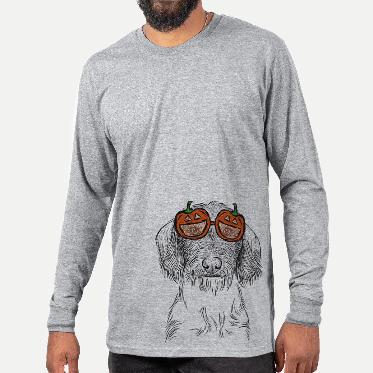 Almond the Wirehaired Dachshund  - Pumpkin Collection