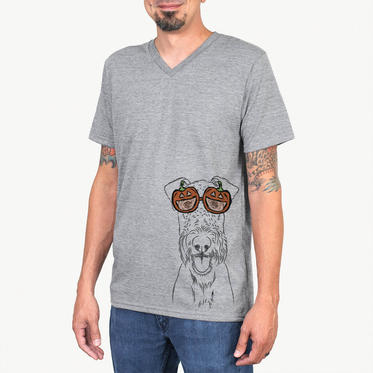 Andy the Airedale Terrier  - Pumpkin Collection