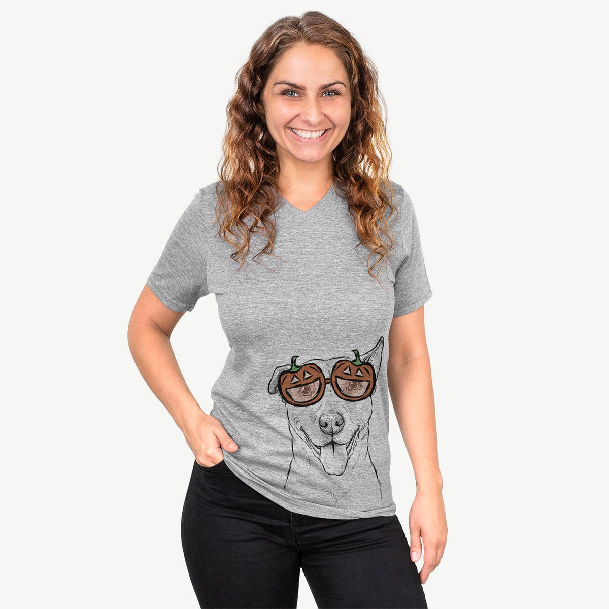 Annie Belle the Pitbull Mix  - Pumpkin Collection