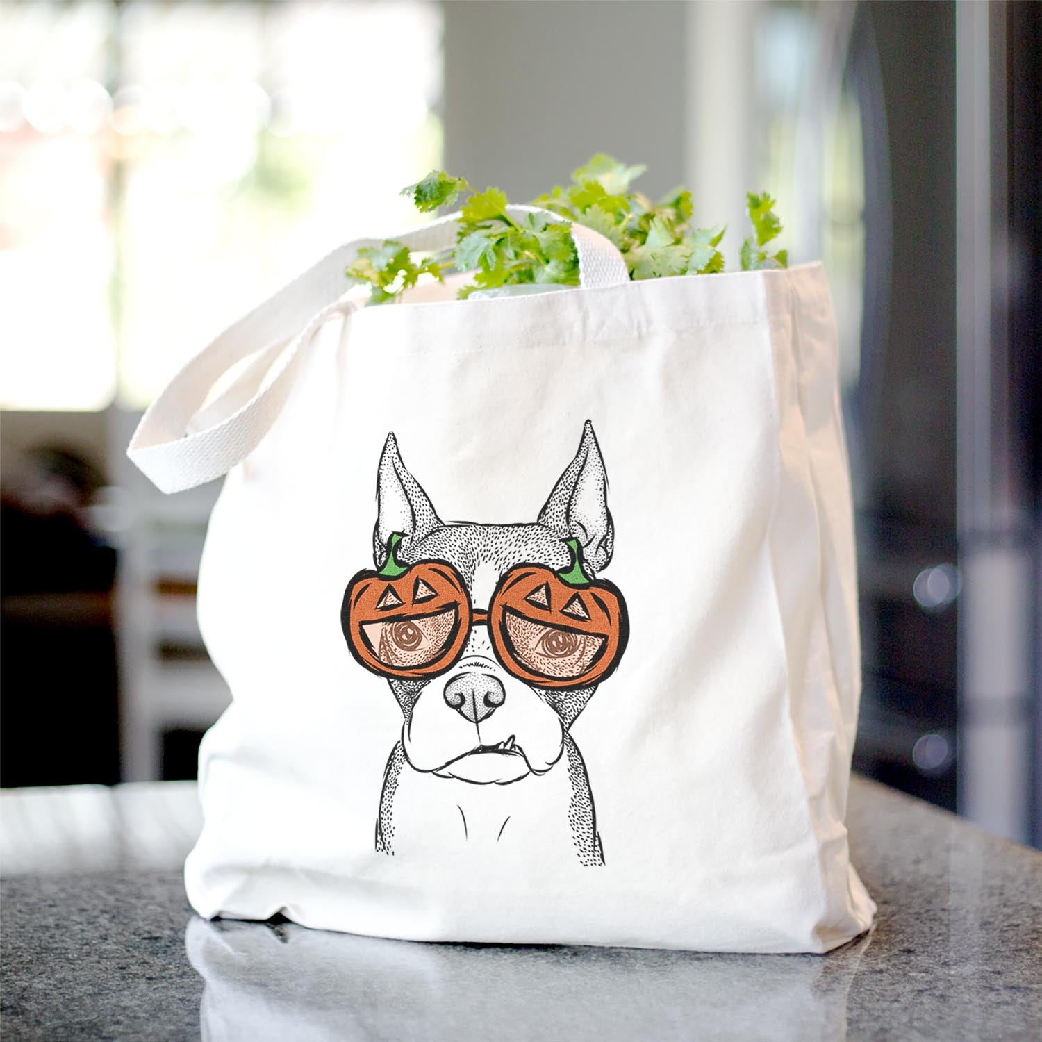 Bean the Boston Terrier - Tote Bag