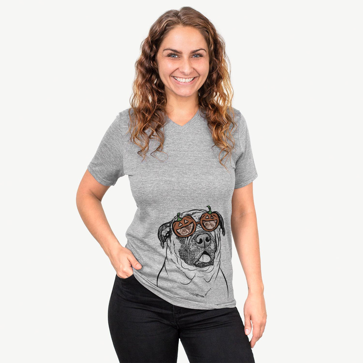 Big P the English Mastiff  - Pumpkin Collection