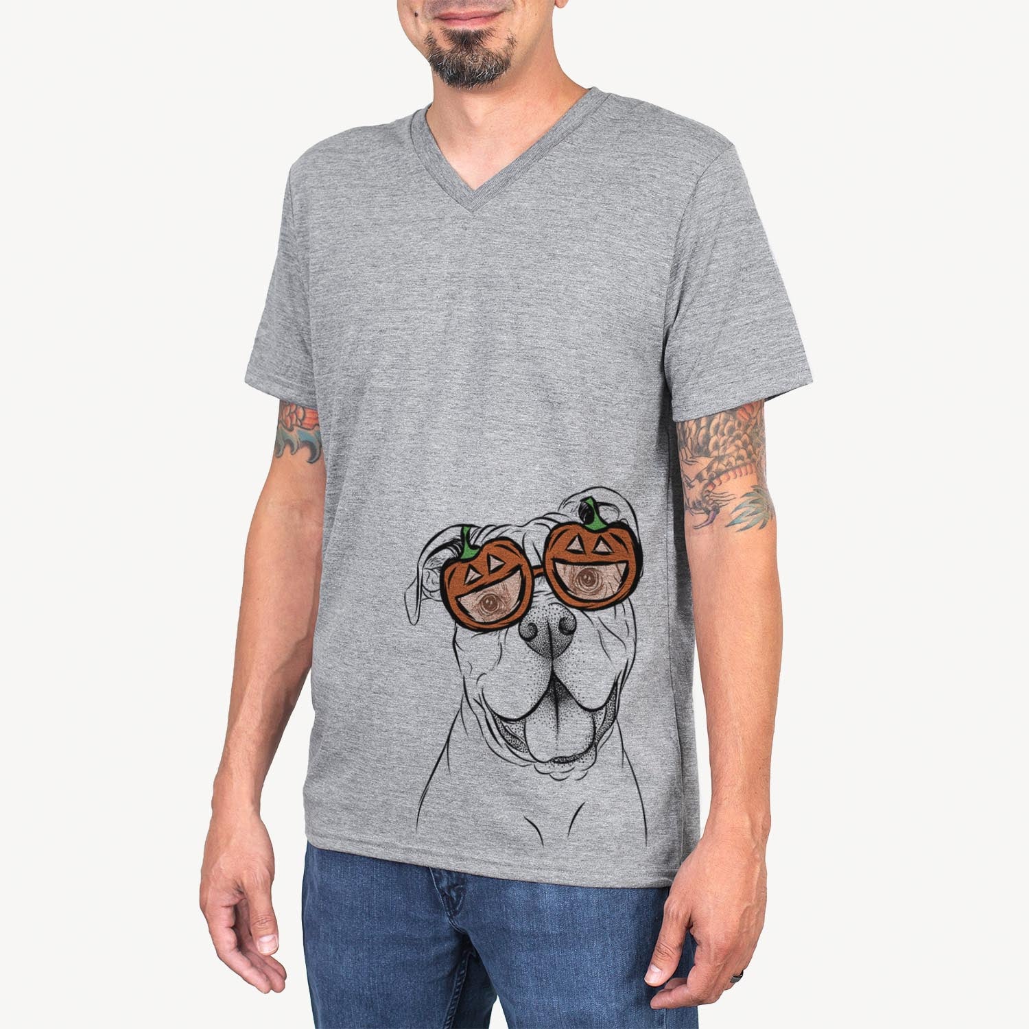 Bravo the Bulldog Mix  - Pumpkin Collection