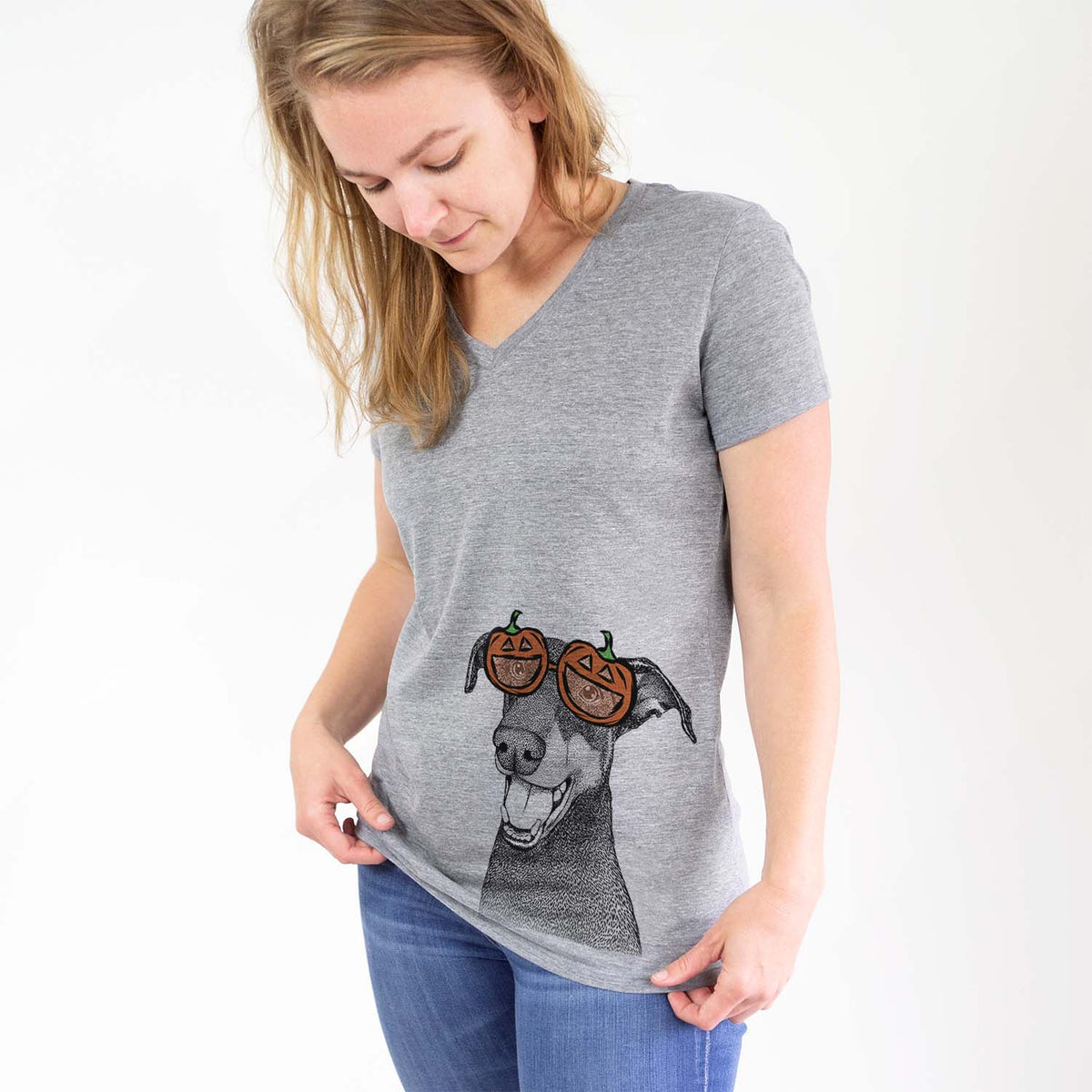 Bunnie the Doberman Pinscher  - Pumpkin Collection