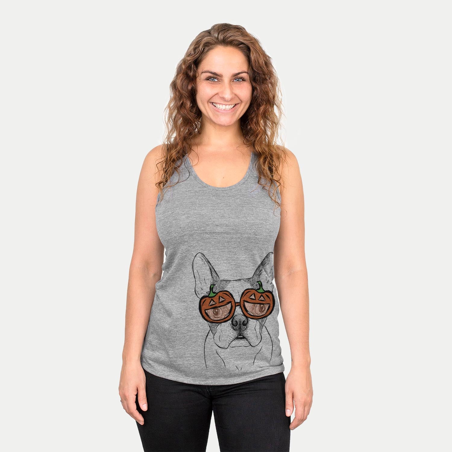 Chocolate Chip the Boston Terrier  - Pumpkin Collection