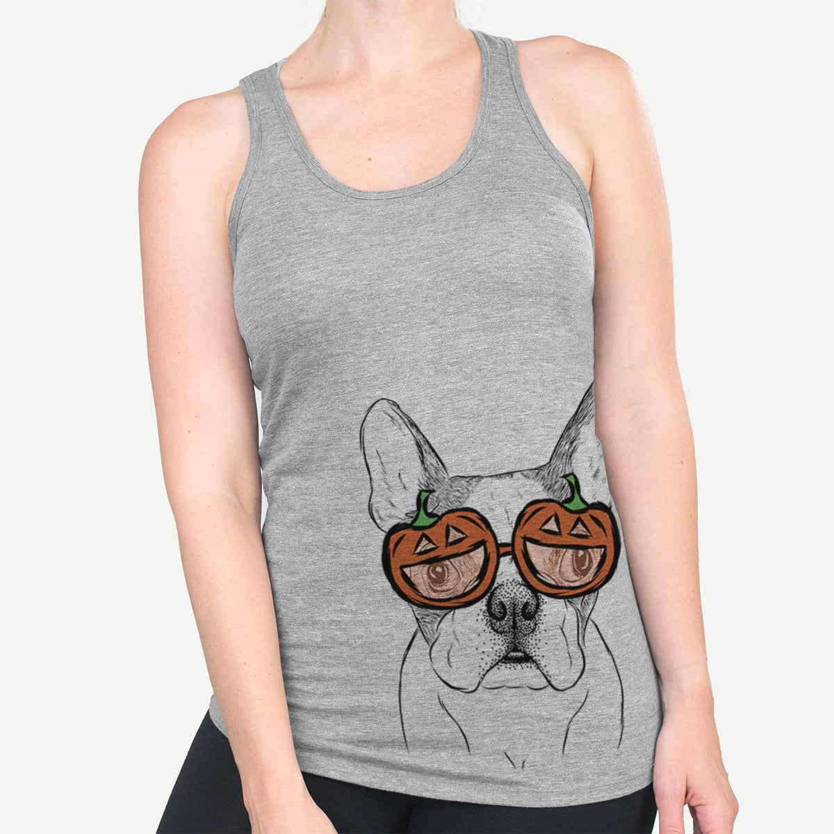 Chocolate Chip the Boston Terrier  - Pumpkin Collection