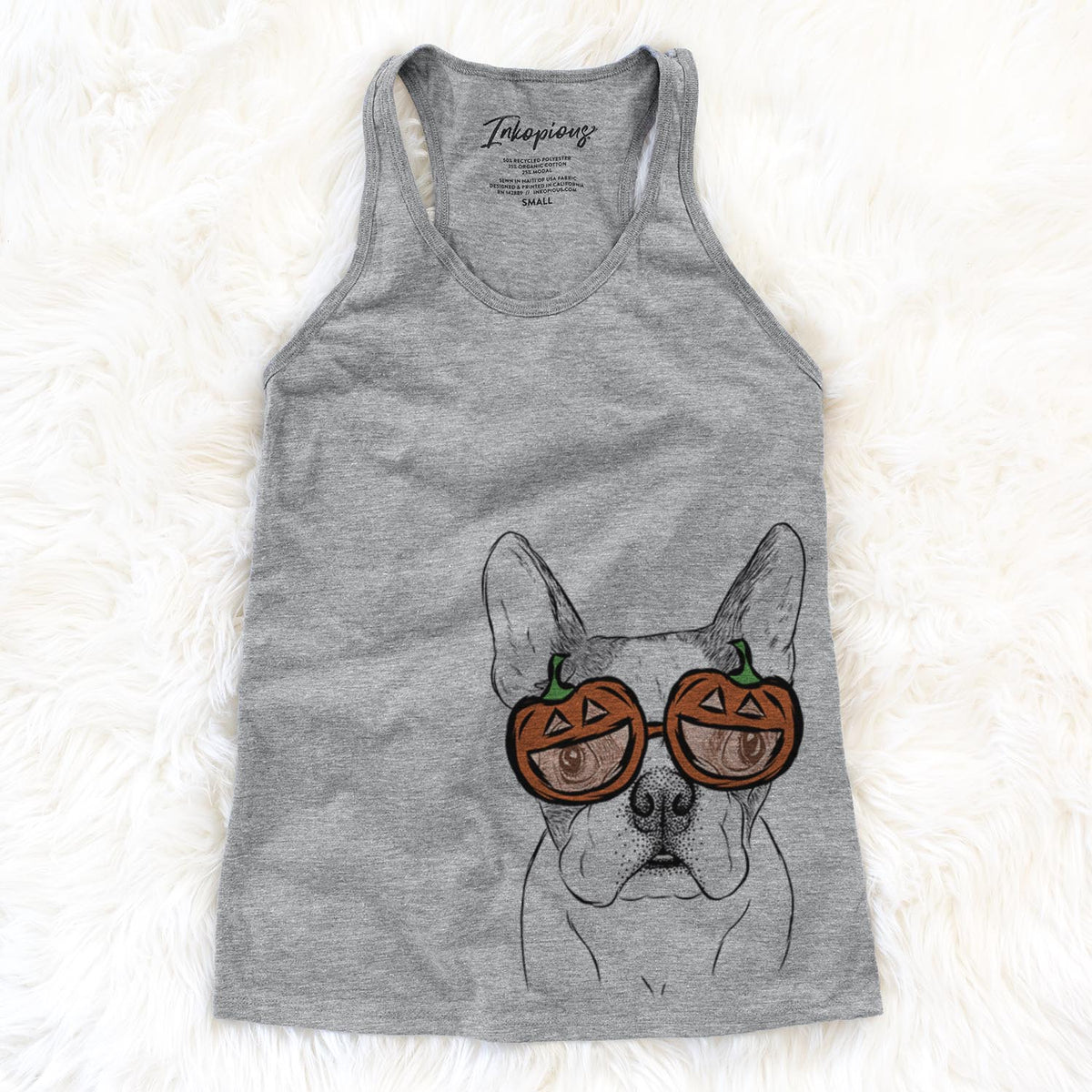 Chocolate Chip the Boston Terrier  - Pumpkin Collection