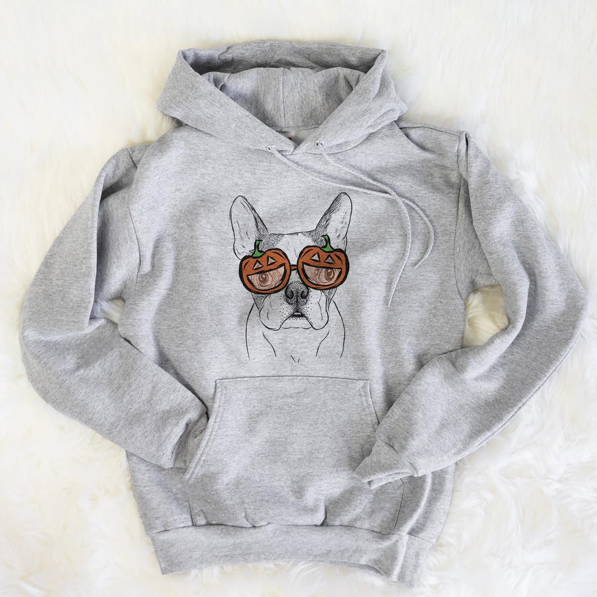 Chocolate Chip the Boston Terrier  - Pumpkin Collection