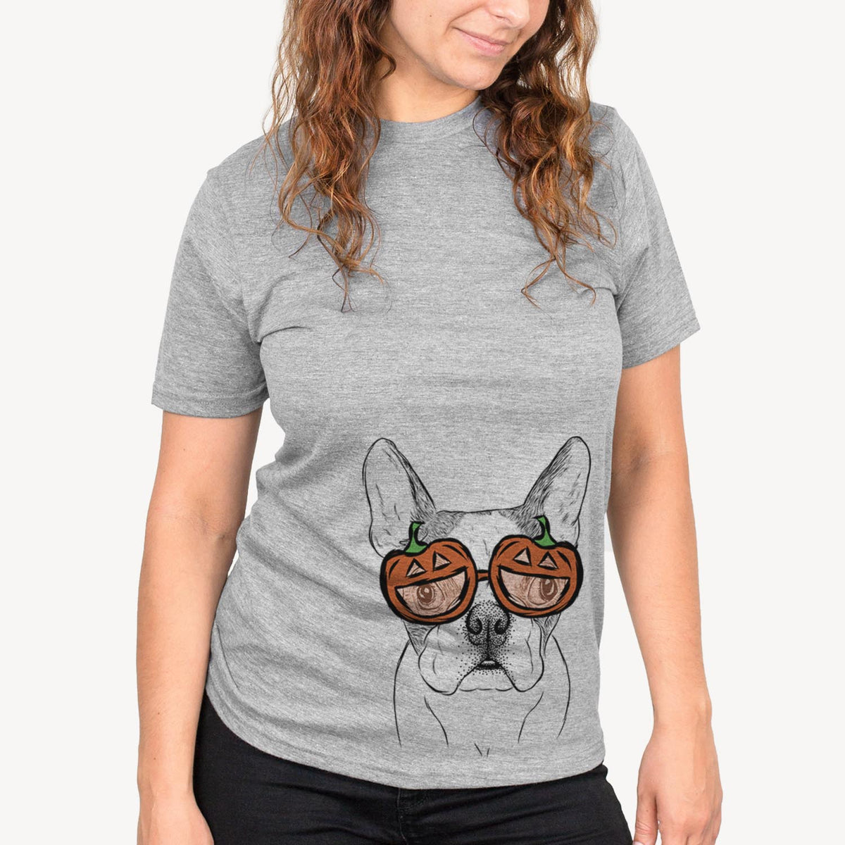 Chocolate Chip the Boston Terrier  - Pumpkin Collection