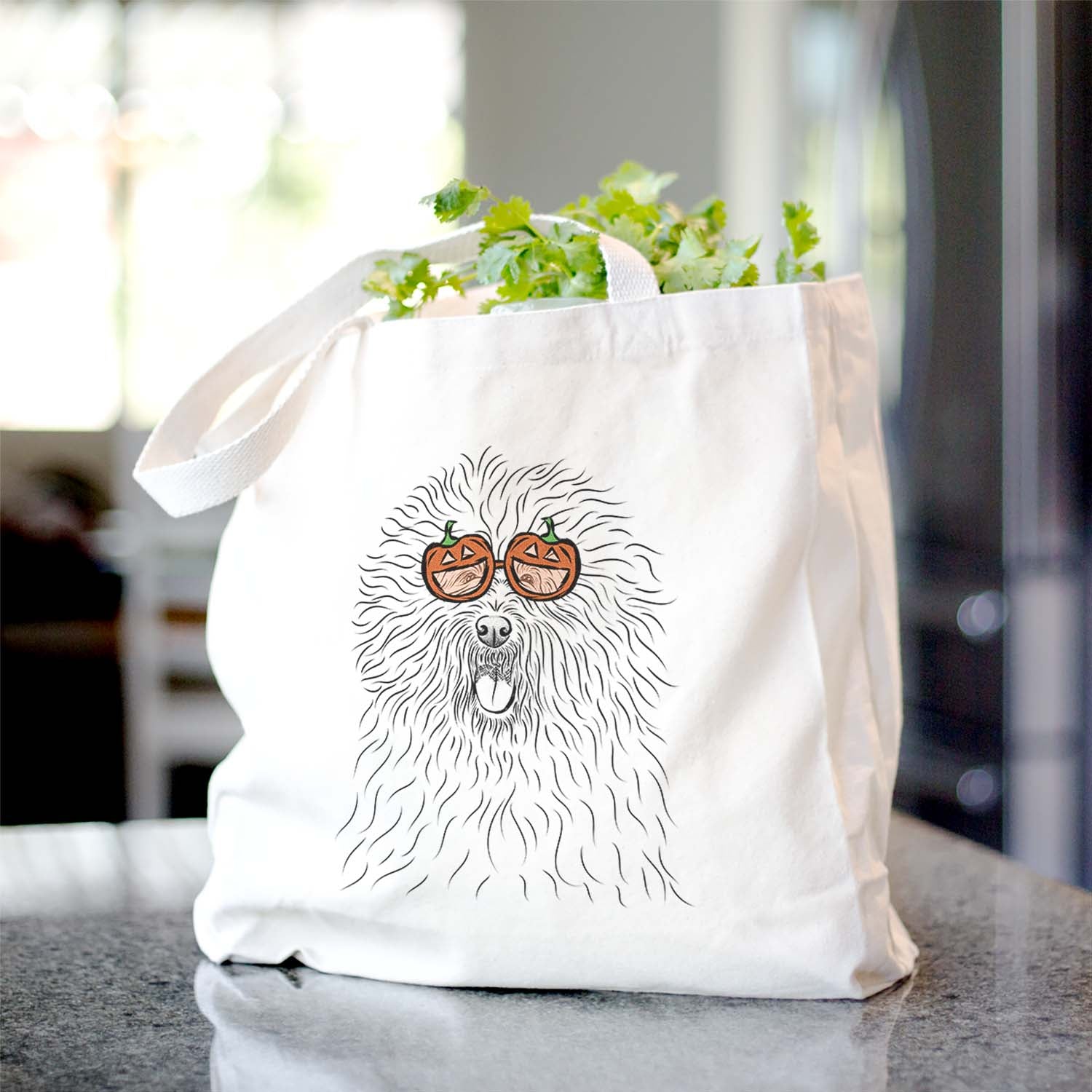 Cozie the Old English Sheepdog - Tote Bag