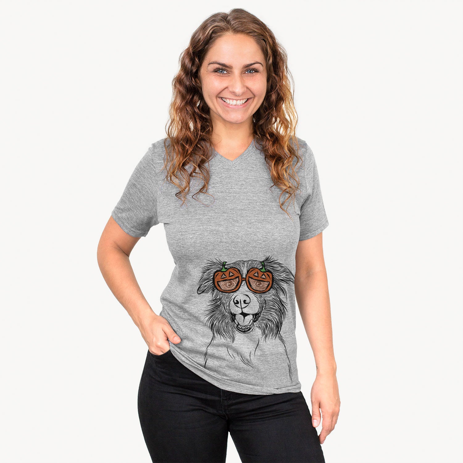 Dizzy the Border Collie  - Pumpkin Collection