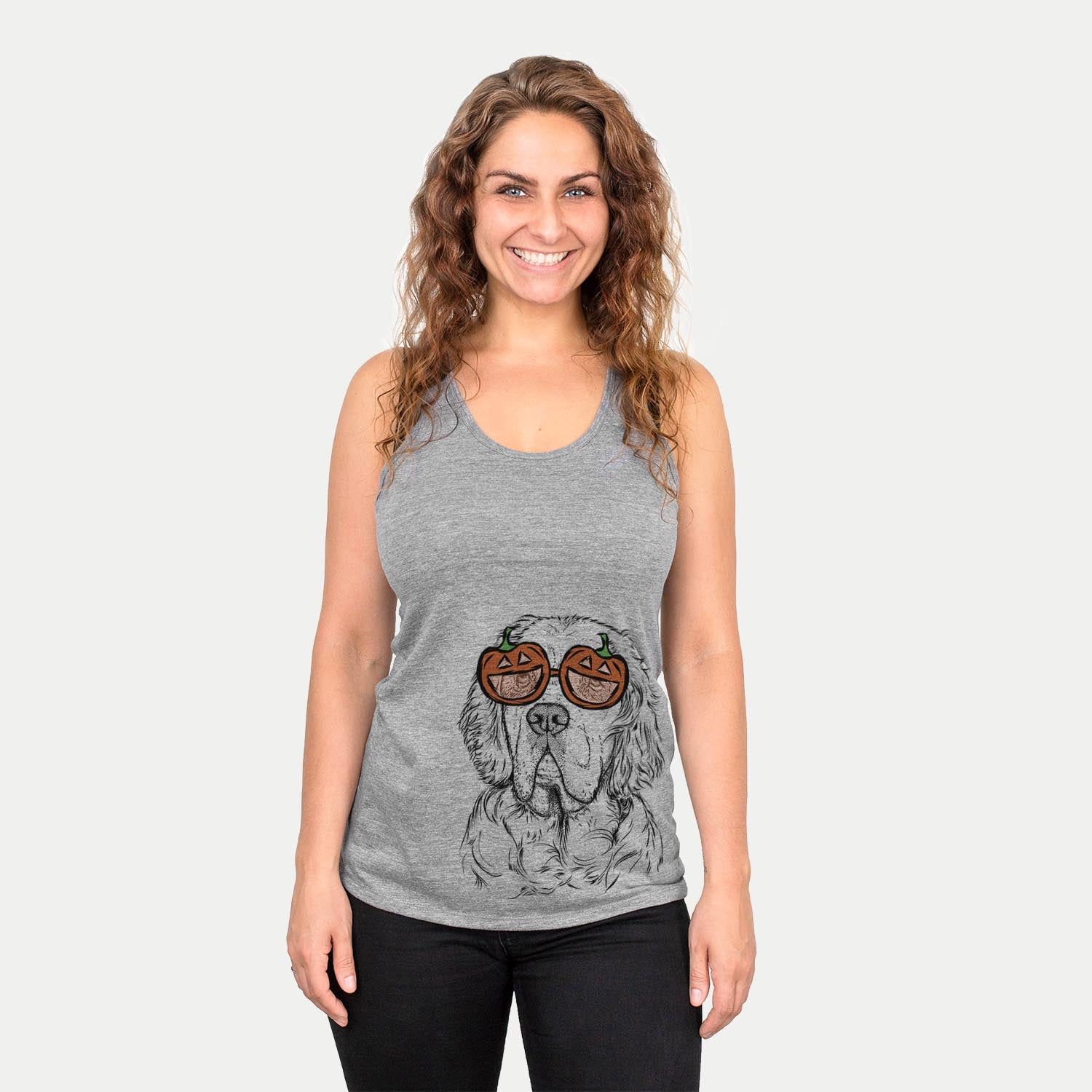 Gary the Clumber Spaniel  - Pumpkin Collection