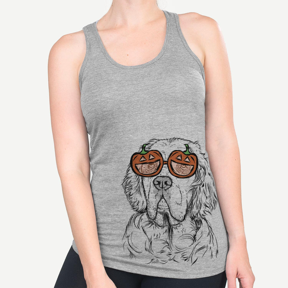 Gary the Clumber Spaniel  - Pumpkin Collection