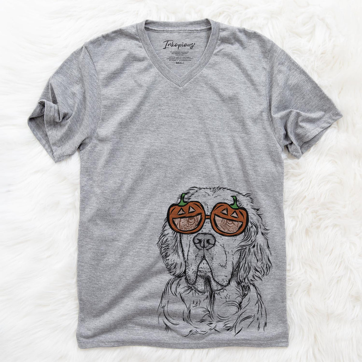 Gary the Clumber Spaniel  - Pumpkin Collection