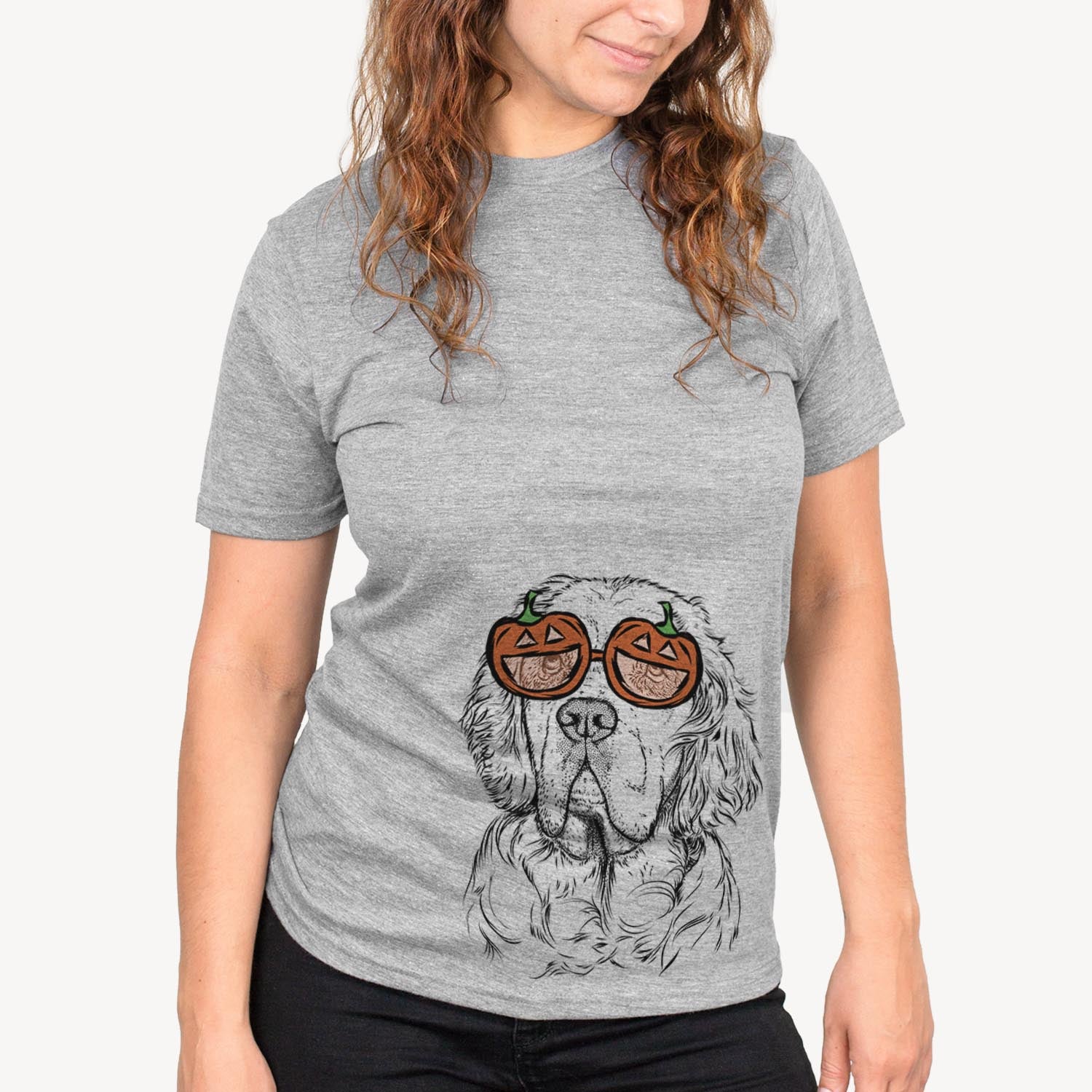 Gary the Clumber Spaniel  - Pumpkin Collection