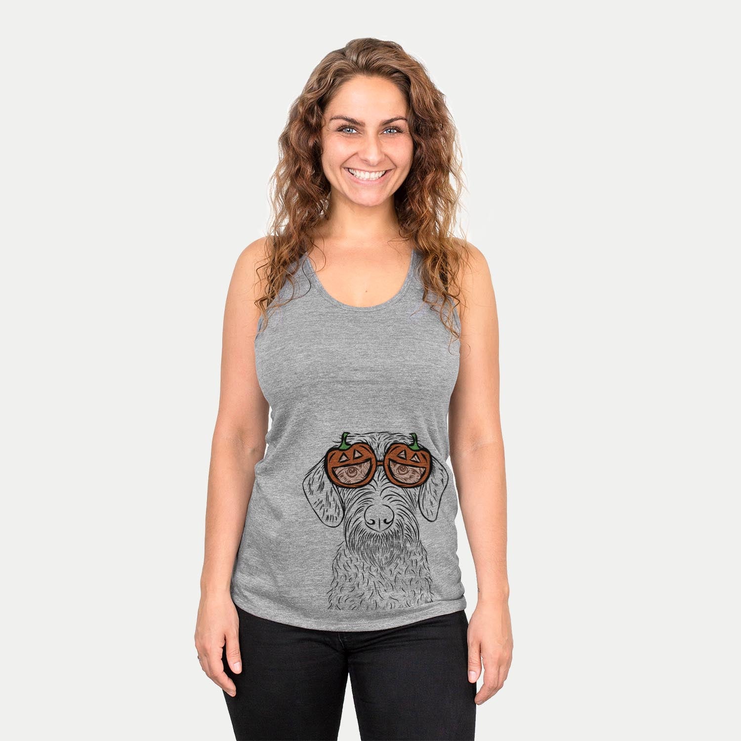 Gus the German Wirehaired Pointer  - Pumpkin Collection