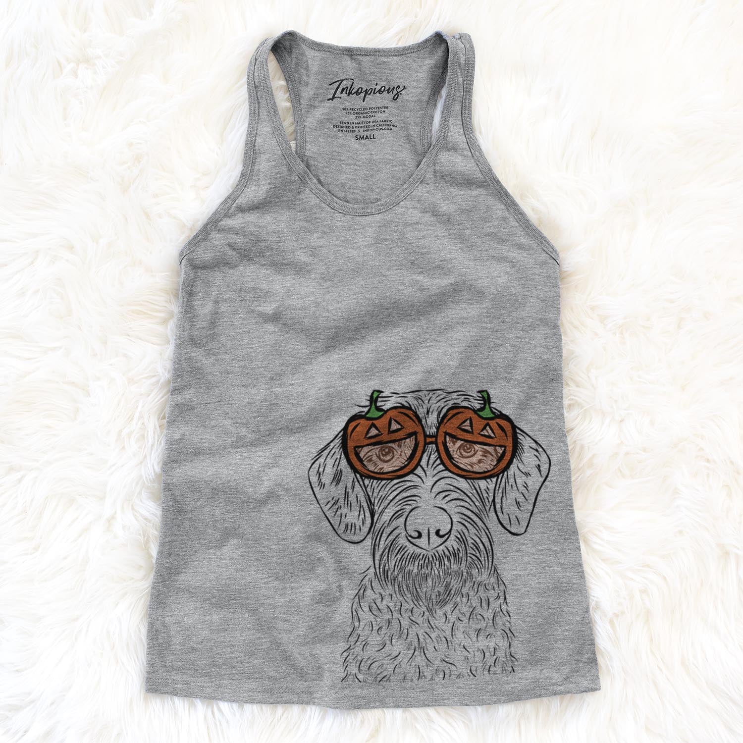 Gus the German Wirehaired Pointer  - Pumpkin Collection