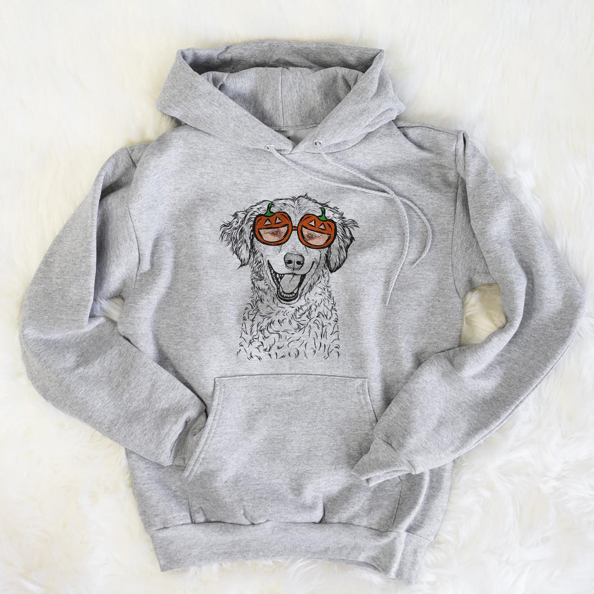 Happy Otis the Miniature Goldendoodle  - Pumpkin Collection