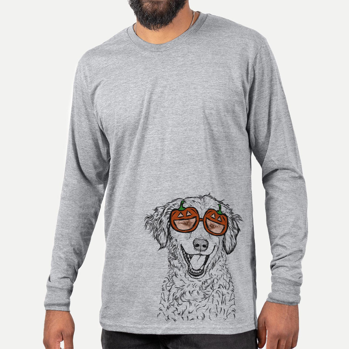 Happy Otis the Miniature Goldendoodle  - Pumpkin Collection