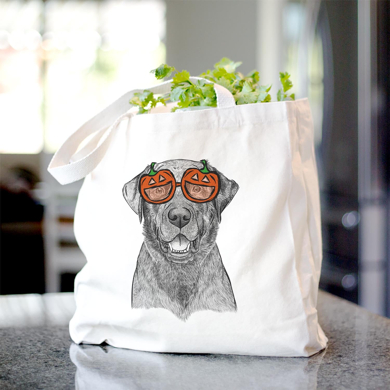 Heath the Black Lab - Tote Bag