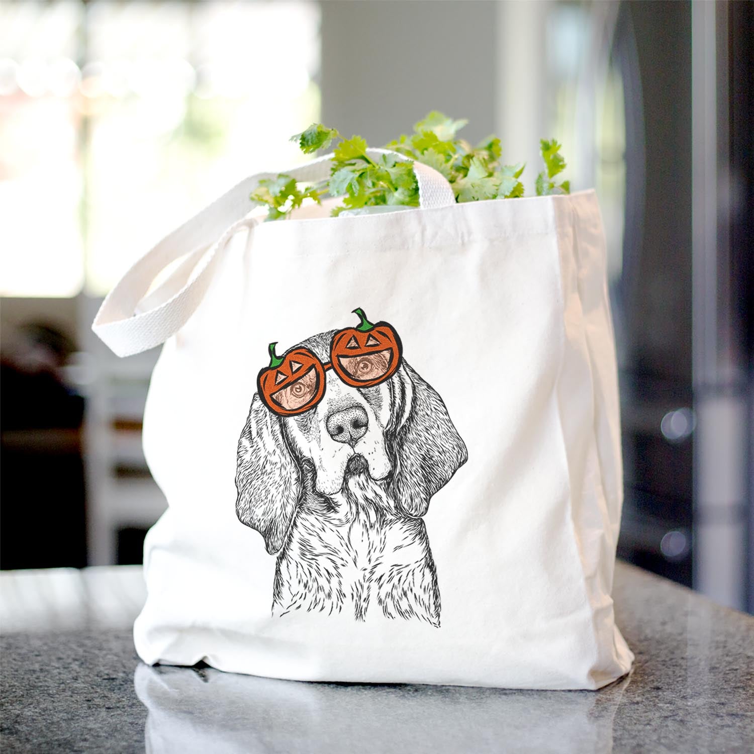 Huck the Bluetick Coonhound - Tote Bag