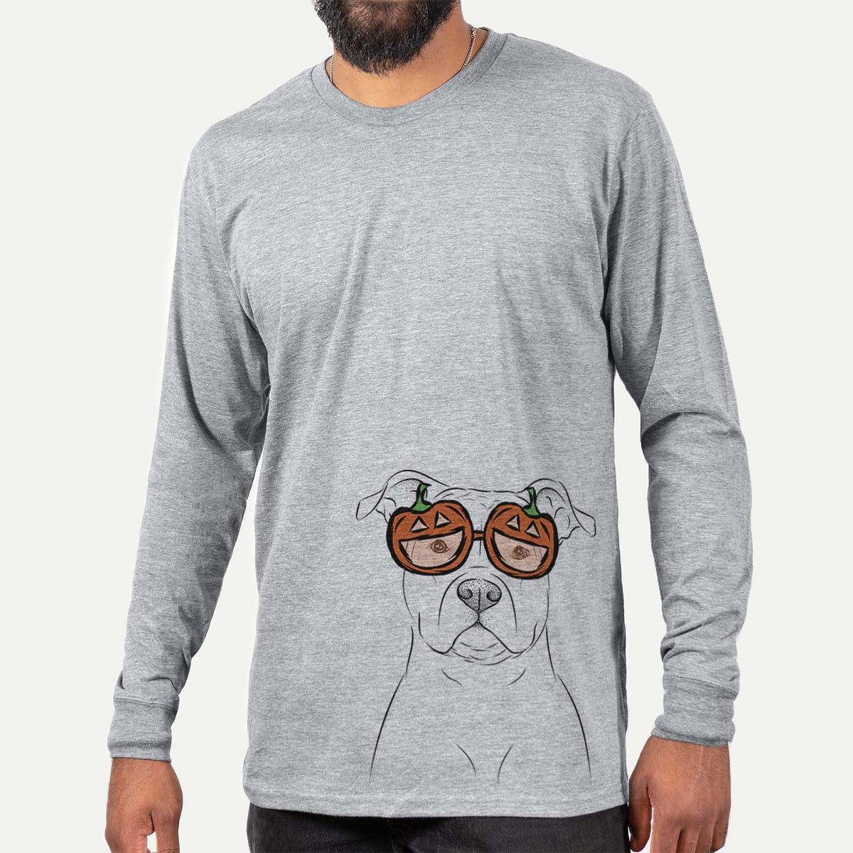 Jethro the American Staffordshire Terrier  - Pumpkin Collection