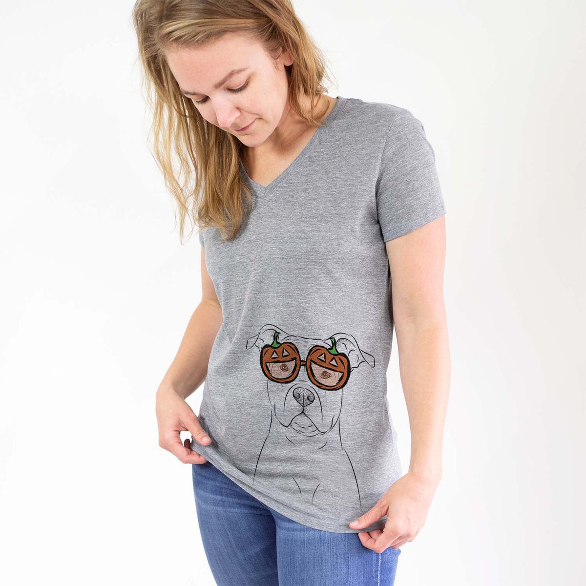 Jethro the American Staffordshire Terrier  - Pumpkin Collection