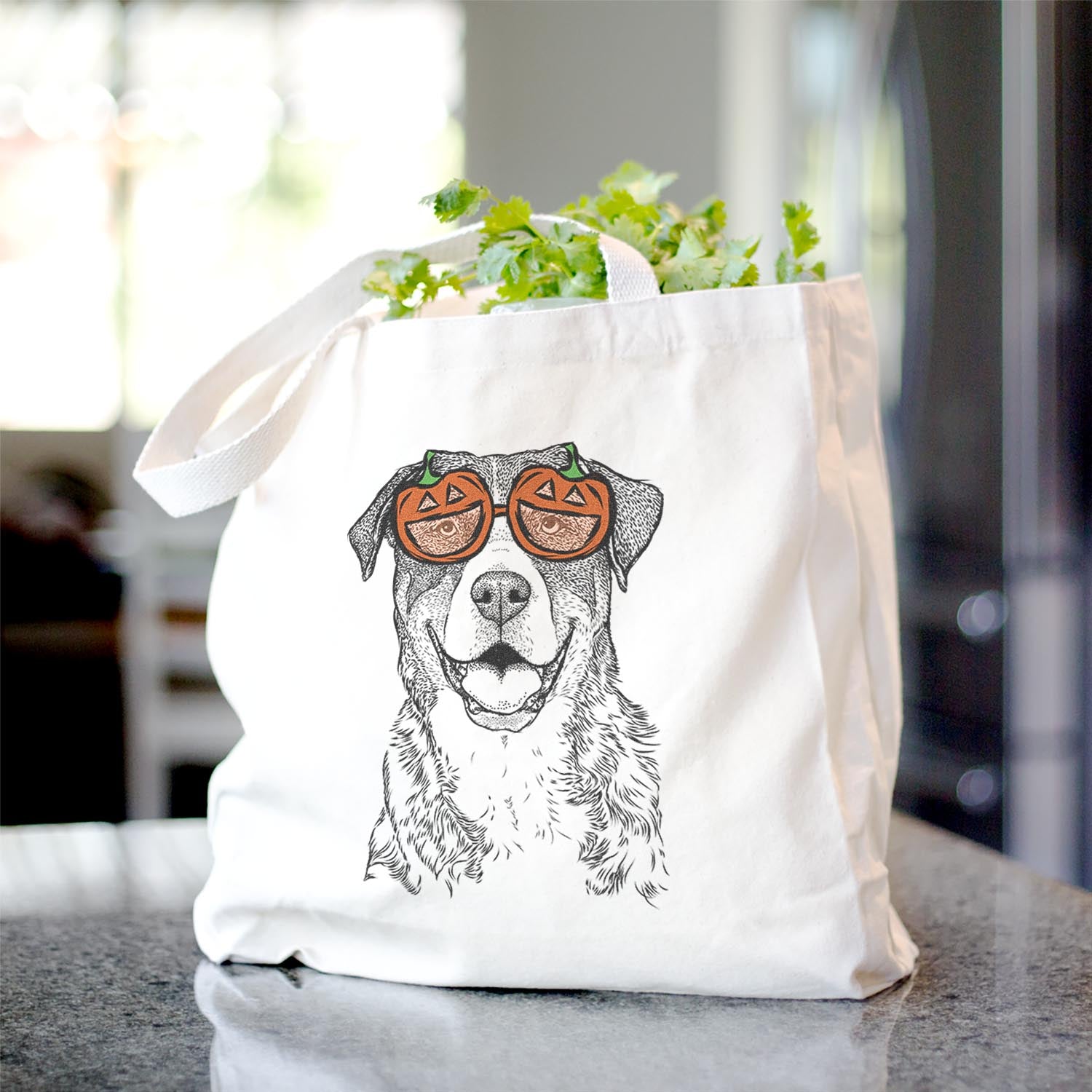 Leon the Greater Swiss Mountain Dog - Tote Bag