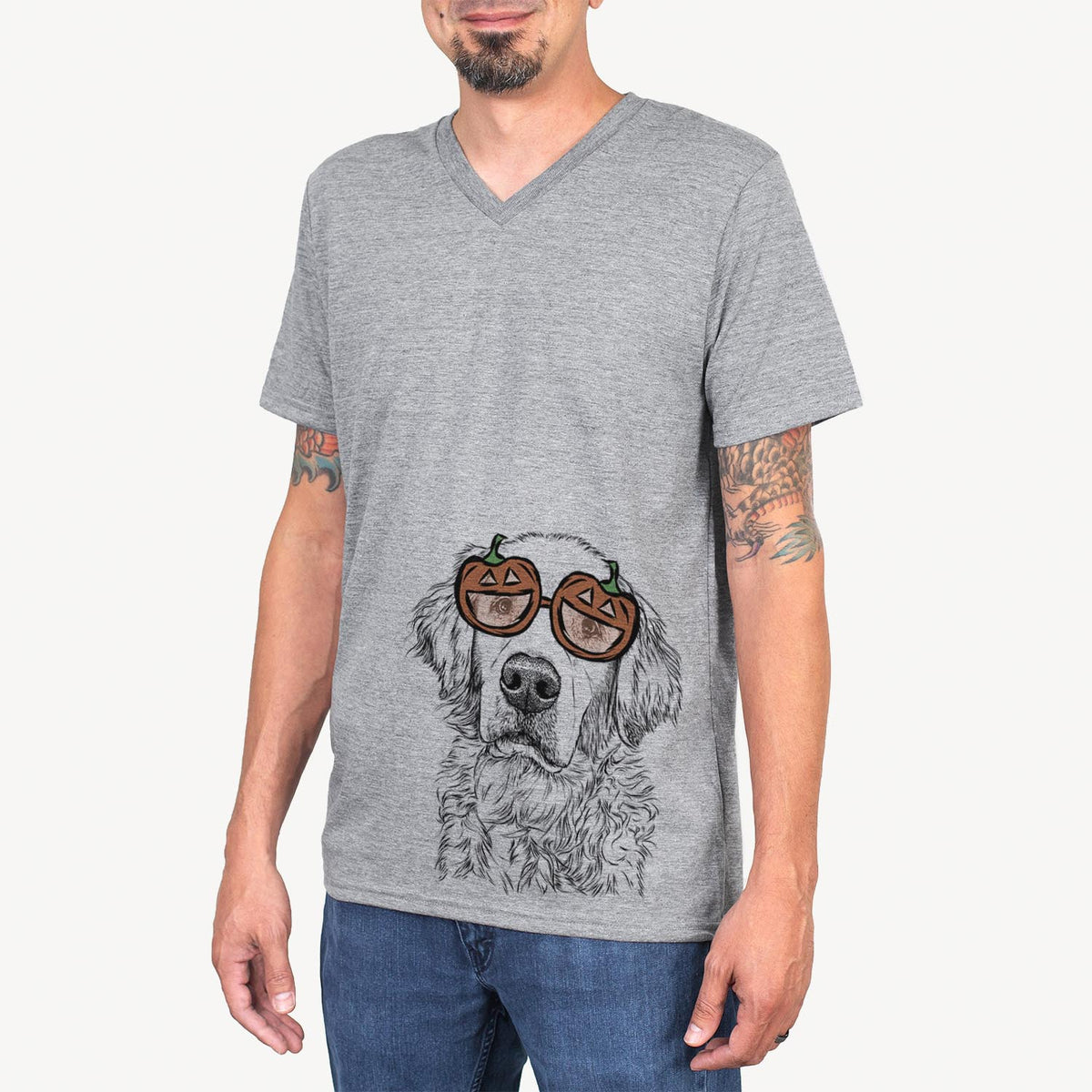 Loganator the Golden Retriever  - Pumpkin Collection