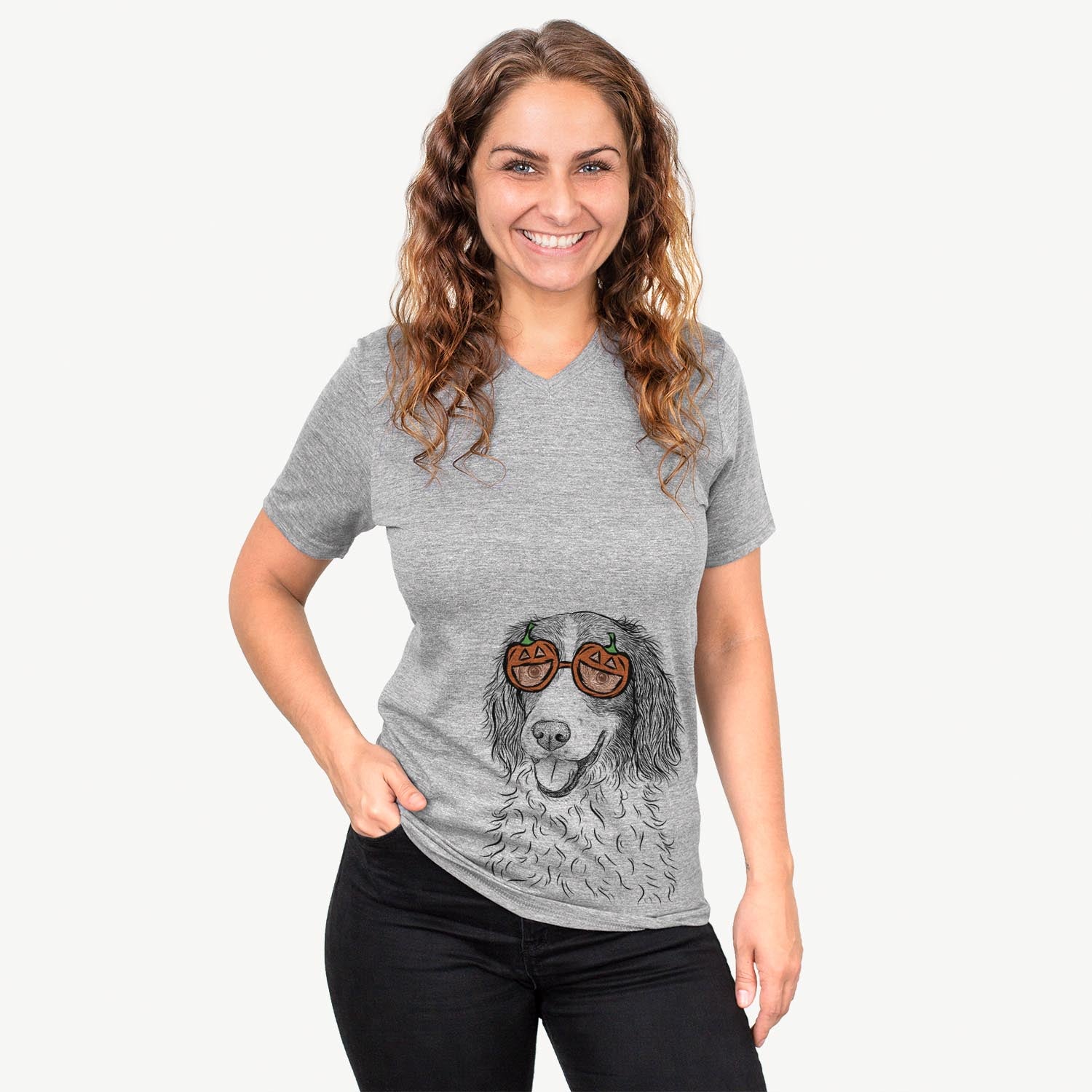 Maggie the Springer Spaniel  - Pumpkin Collection