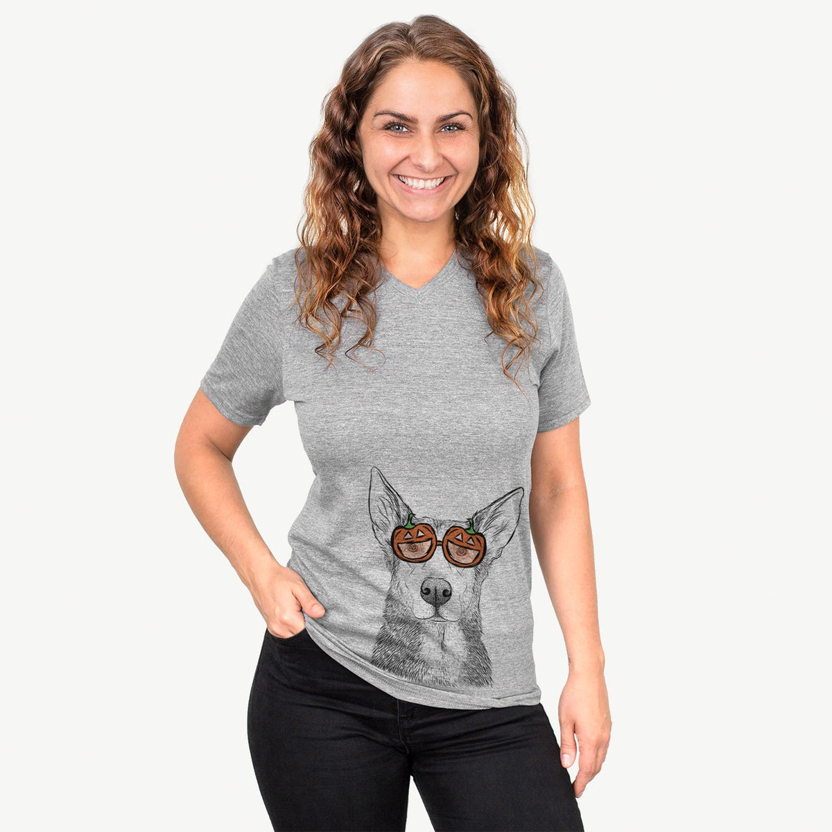 Misty the German Shepherd Mix  - Pumpkin Collection