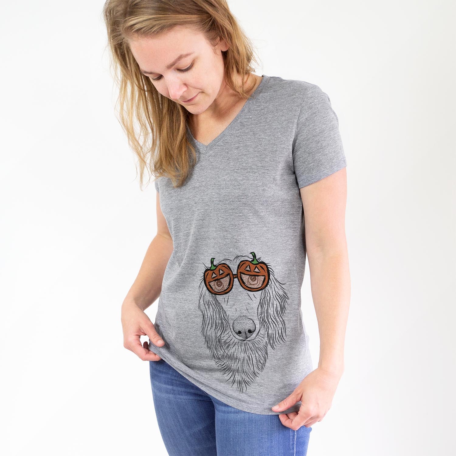 Mr. Rusty the Long Haired Dachshund  - Pumpkin Collection