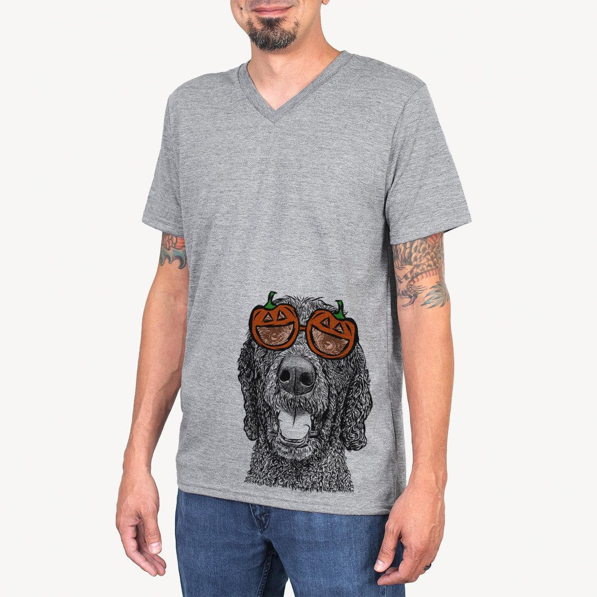 Obi James the Goldendoodle  - Pumpkin Collection