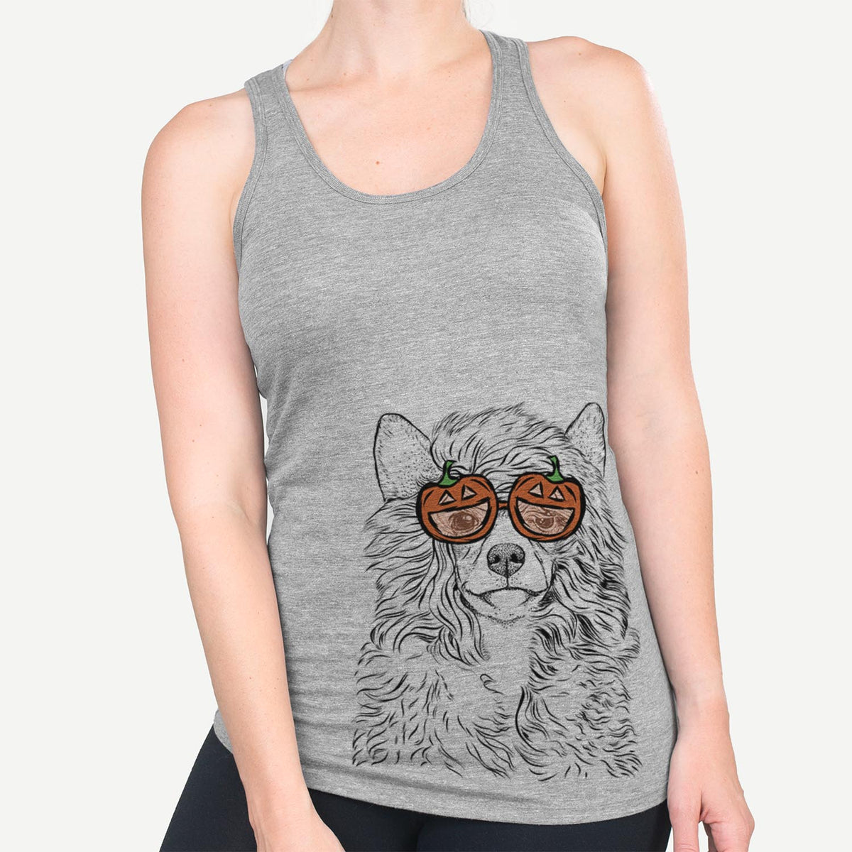 Preston the Powderpuff Chinese Crested  - Pumpkin Collection